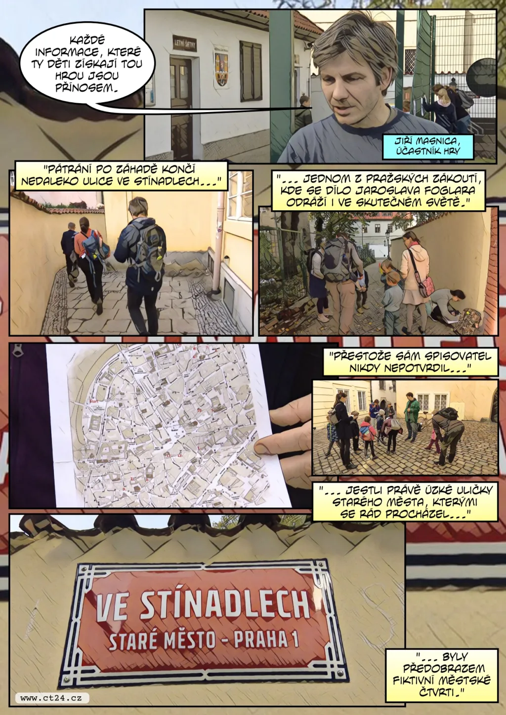 Desítky dětí se v Praze vydaly po stopách Rychlých šípů