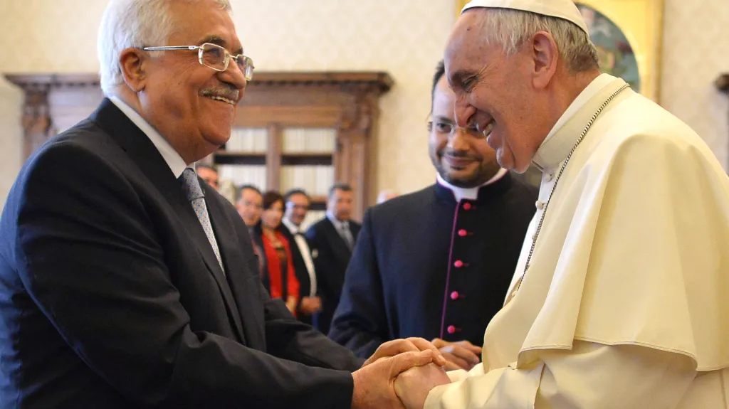 Mahmúd Abbás s papežem Františkem