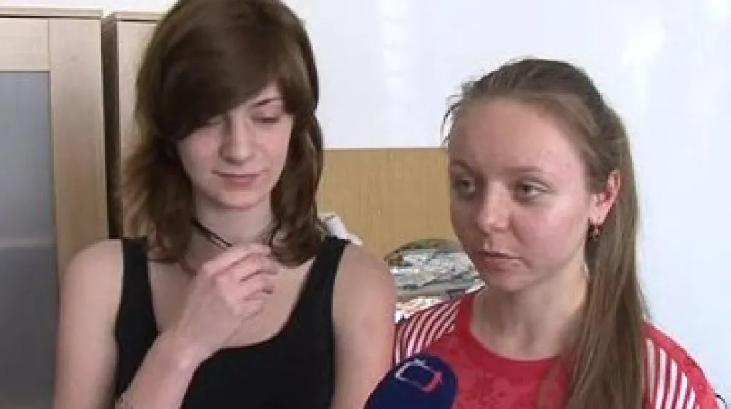 Ruské studentky na brněnském letiští