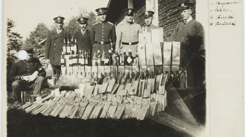 Alkohol zabavený během prohibice ve Finsku