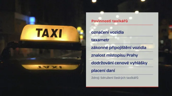 Povinnosti taxikářů