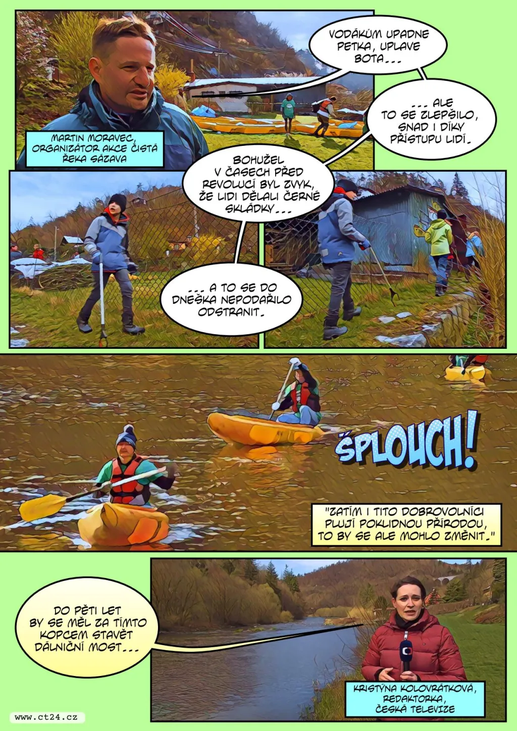 Až šest stovek lidí se zapojilo do úklidu břehů Sázavy