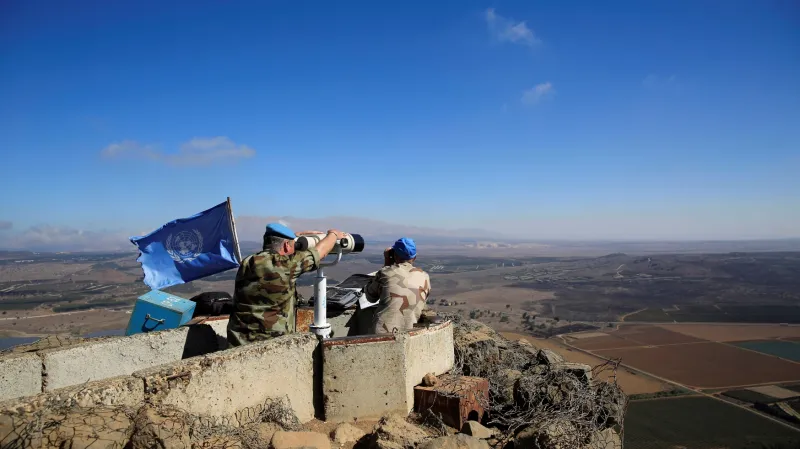 Vojáci OSN na Golanských výšinách