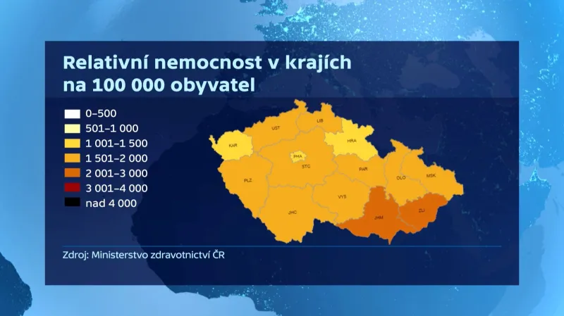 Chřipková epidemie v Česku trvá