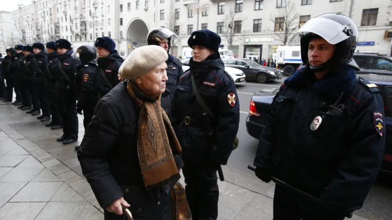 Policie dohlíží na situaci v Moskvě