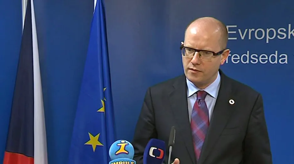 Bohuslav Sobotka po jednání mimořádného summitu EU