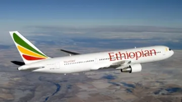 Boeing 737 společnosti Ethiopian airlines