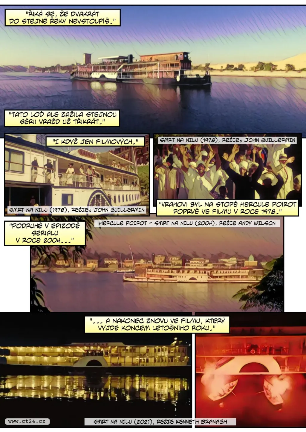 Výletní loď, která byla inspirací pro Agathu Christie, stále jezdí po egyptském veletoku