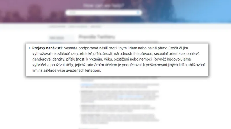 Nová pravidla Twitteru