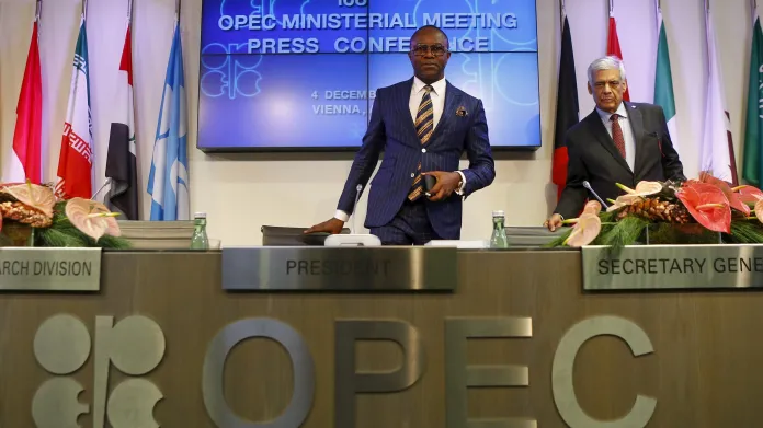 Prezident OPEC Emmanuel Ibe Kachikwu po jednání organizace