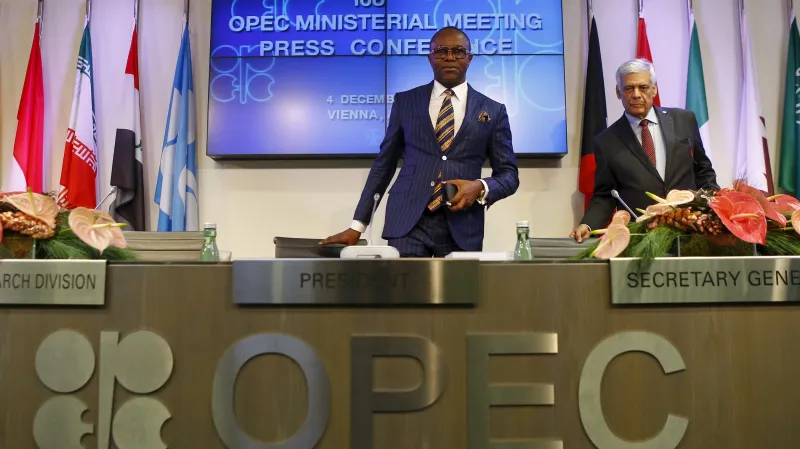 Prezident OPEC Emmanuel Ibe Kachikwu po jednání organizace