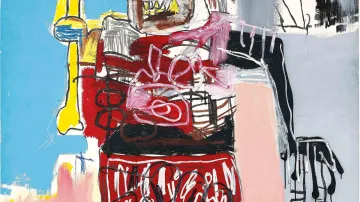 Z retrospektivy Jeana-Michela Basquiata v Albertině