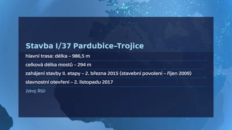 Stavba Pardubice-Trojice