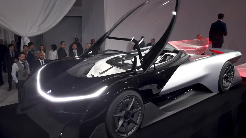 Koncept FFZERO1, který představila automobilka Faraday Future