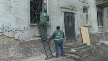 Dobrovolníci v ukrajinském Chersonu