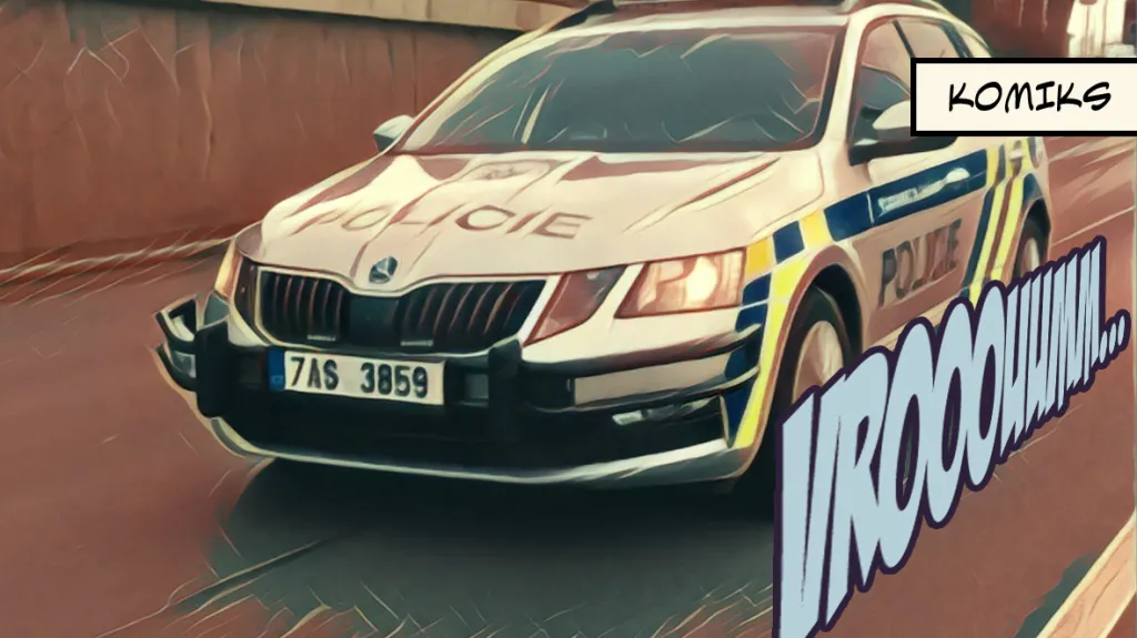 Nové bezpečností rámy pro policejní auta. Mají pomáhat zastavovat ujíždějící řidiče