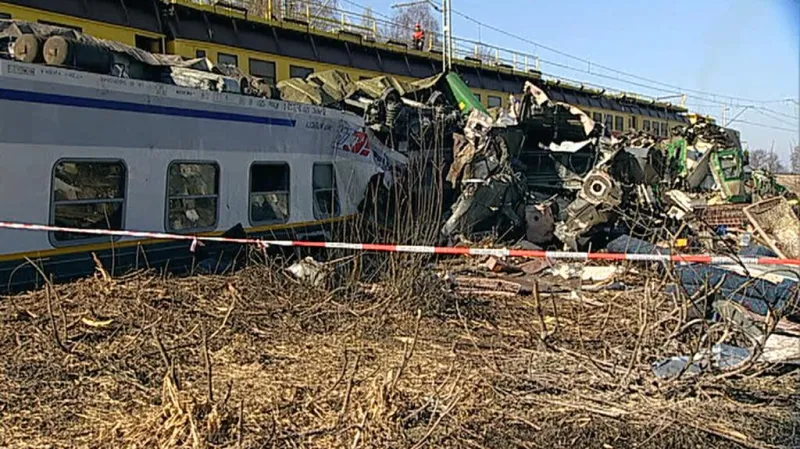 Nehoda na železnici v Polsku