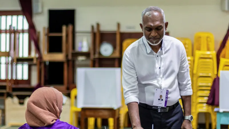 Mohamed Muíz během voleb v roce 2023