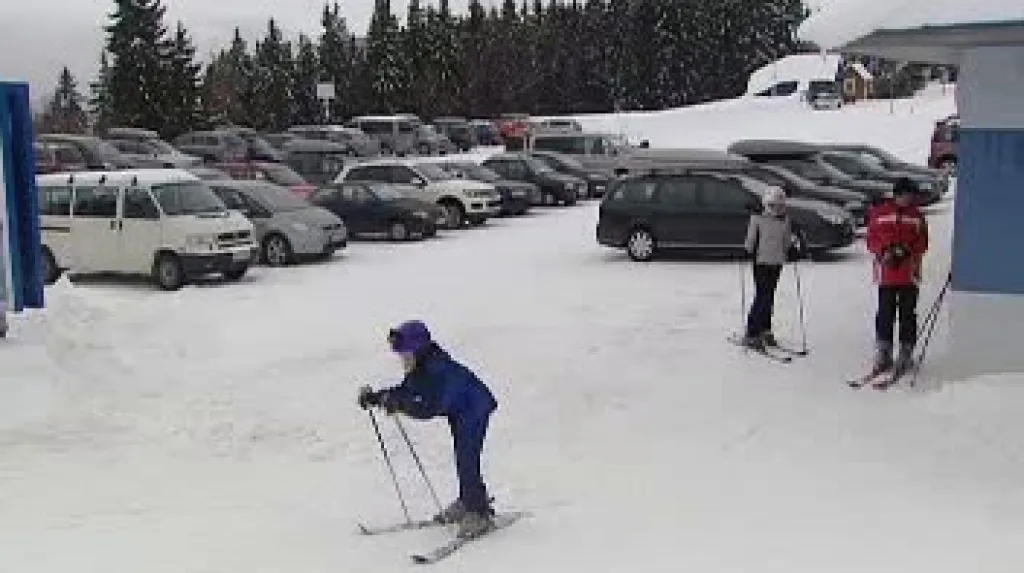 Lyžování v Krkonoších