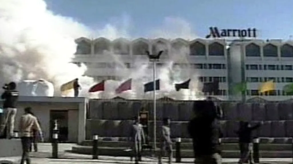 Požár v hotelu Marriot