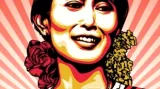Plakát na podporu Su Ťij