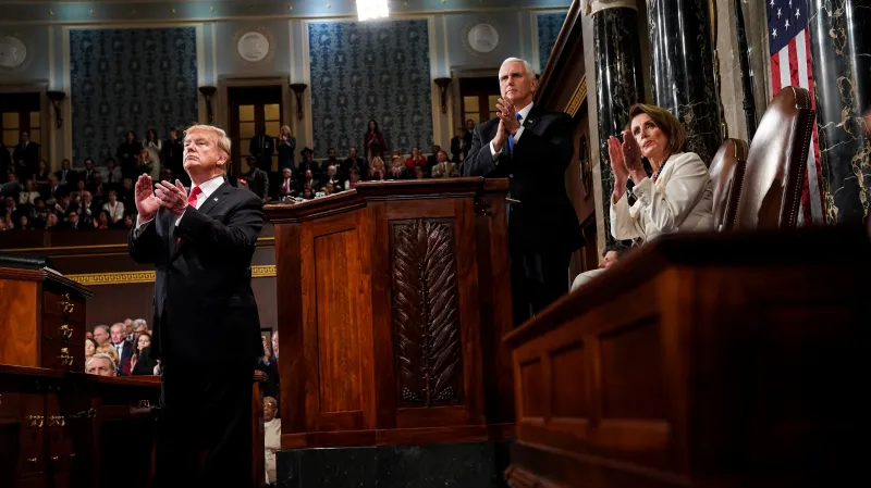 Tlumočený sestřih Trumpova projevu (1. část) s komentářem R. Jocha a D. Anýže