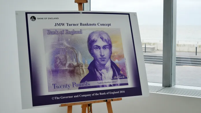 Návrh bankovky s Turnerem