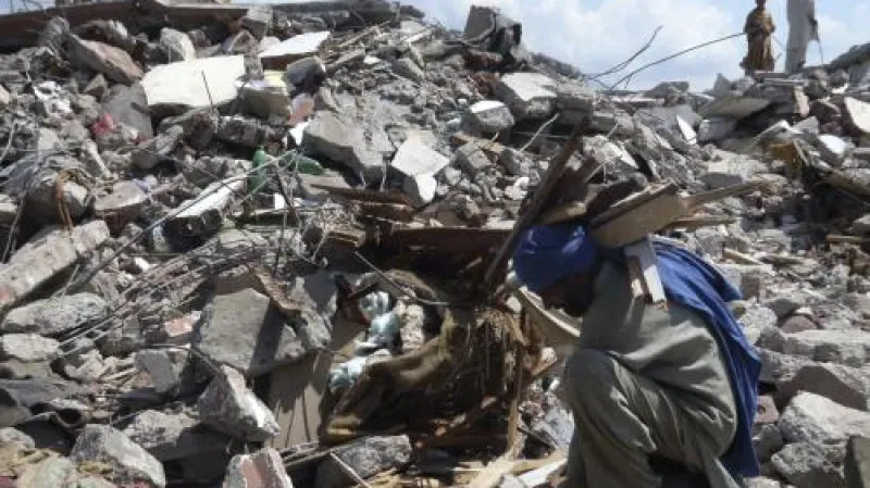 Spoušť po záplavách v Pákistánu