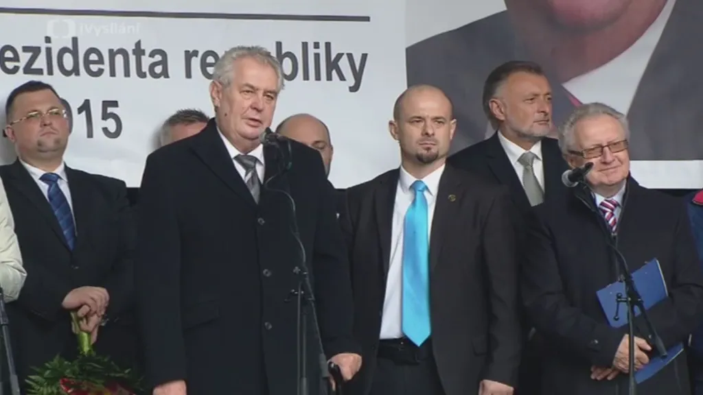 Projev prezidenta Zemana na Albertově