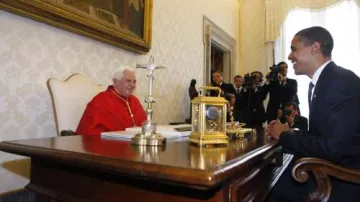 Barack Obama a Benedikt XVI.