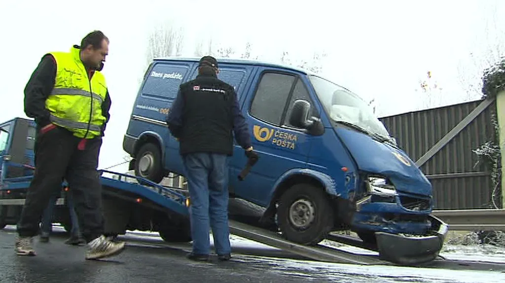 Odtah havarované dodávky