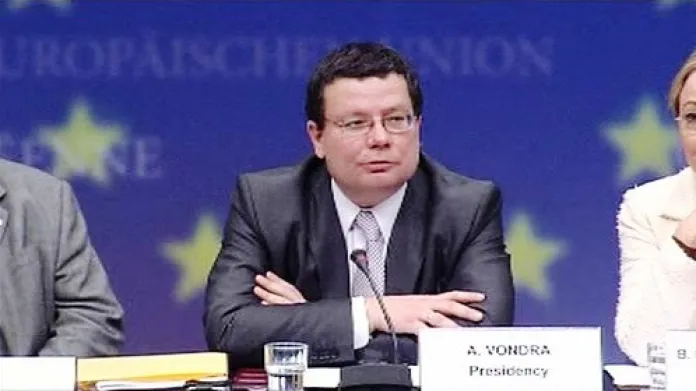 Alexandr Vondra na brífinku po zasedání Rady pro všeobecné záležitosti a vnější vztahy