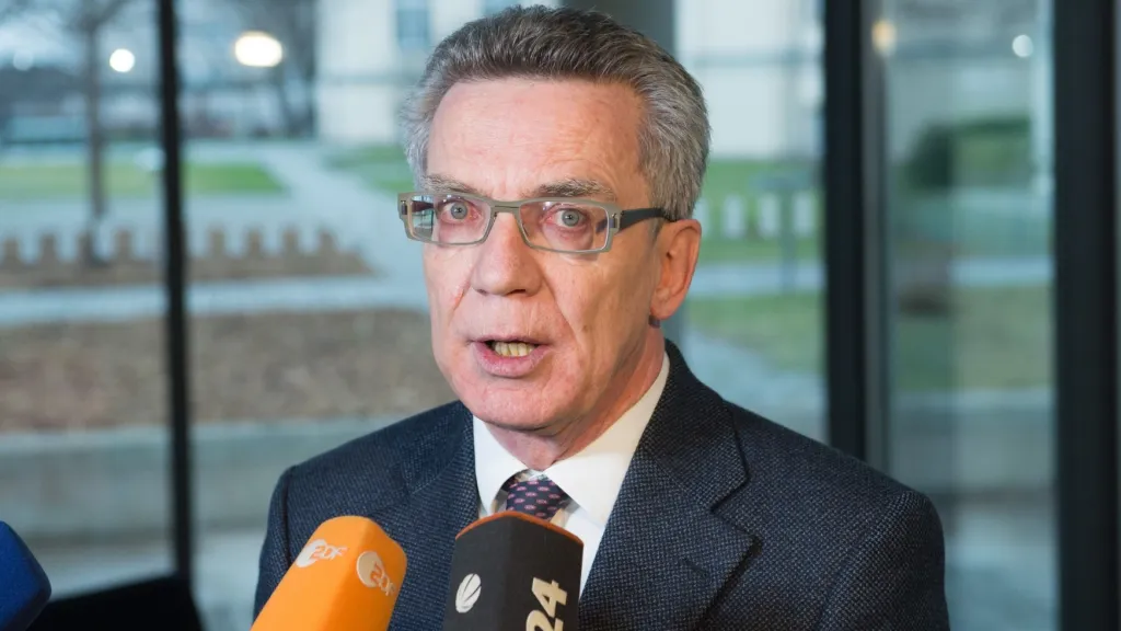 Německý ministr vnitra Thomas de Maiziere