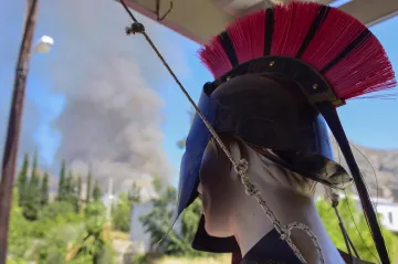 Požár ohrozil památky v Mykénách, nejblíže byl hrobce krále Agamemnóna