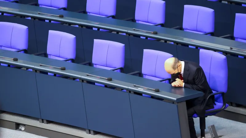 Olaf Scholz po složení kancléřského slibu