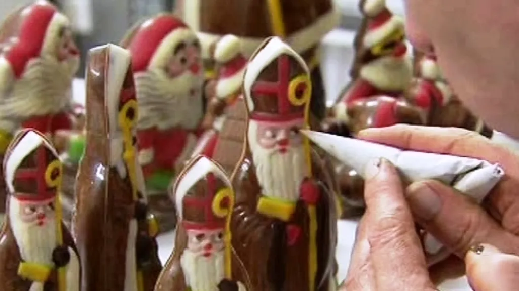 Figurky čokoládových Mikulášů