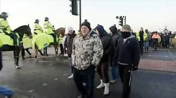 Protestující britští dělníci