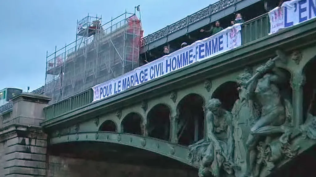 Demonstrace odpůrců homosexuálních sňatků