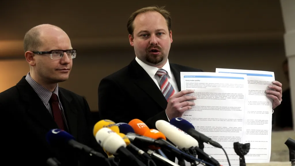 Bohuslav Sobotka a Jeroným Tejc