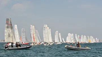 Jachty na regatě Pornichet Select