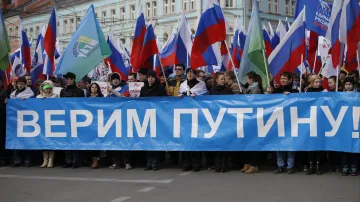 V Moskvě se sešli i zastánci Putina
