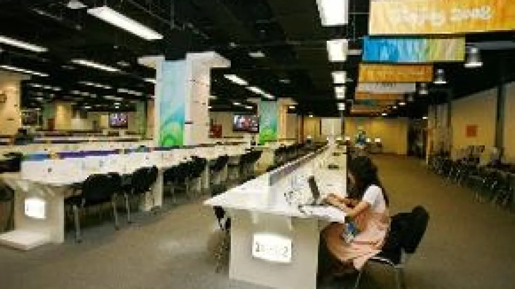 Press centrum olympijských her v Pekingu