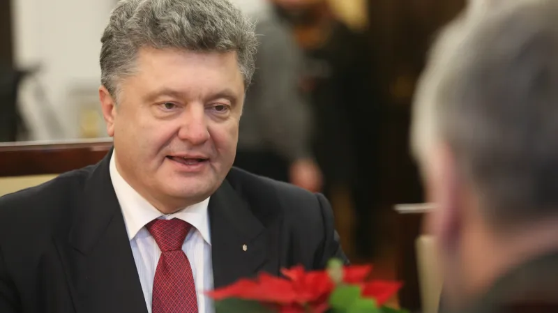 Petro Porošenko během návštěvy Polska