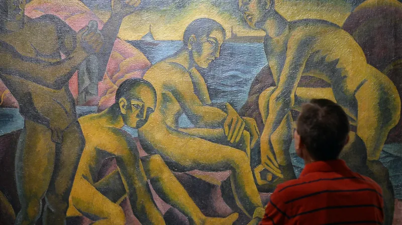 Bohumil Kubišta / Koupání mužů