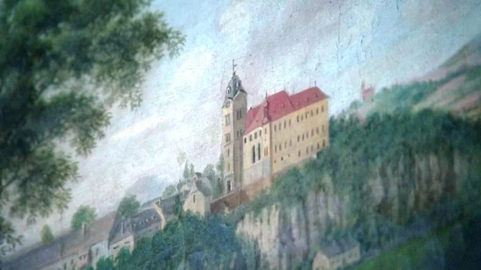 Malba zámku Hrubý Rohozec