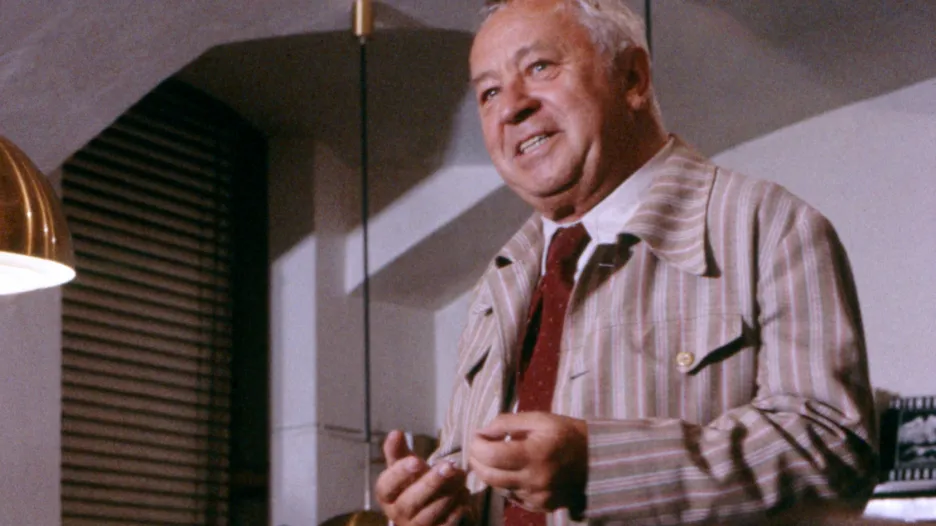 Miroslav Horníček na křtu knihy Chvilky s Itálií (1988)
