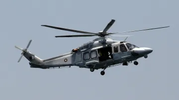 Vrtulník nad Perským zálivem během americko-katarského cvičení (ilustrační snímek, červen 2017)