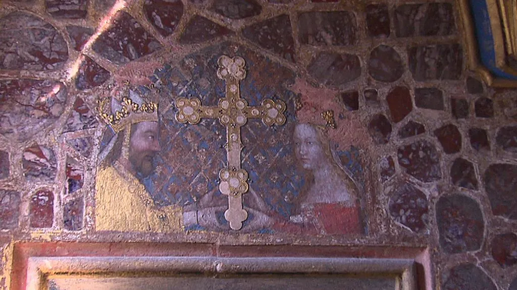 Karel IV. a jeho žena Anna Svídnická