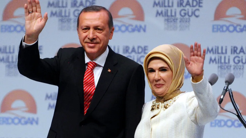 Turecký prezident s manželkou