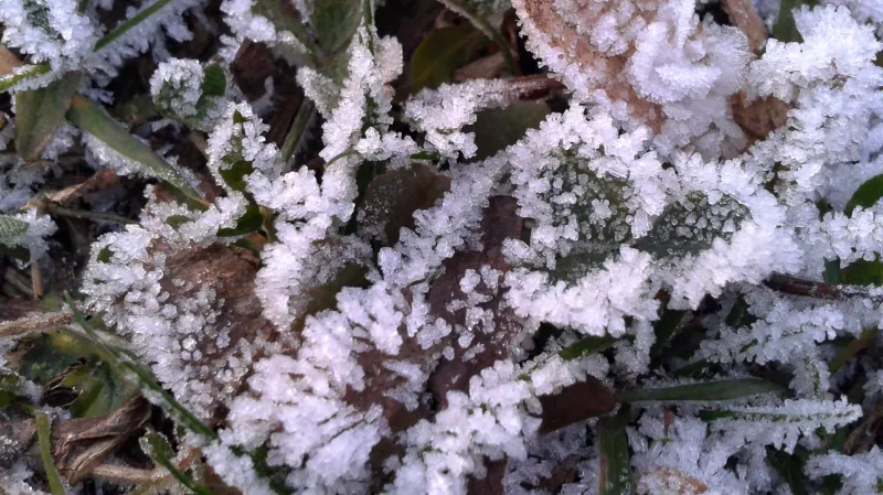 Ranní mrazík ve Vsetíně